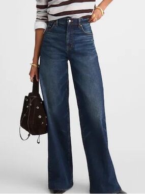 MADEWELL Superwide-Leg jeans trousers EUC Soft not rigid Women's 29 inseam 32.5